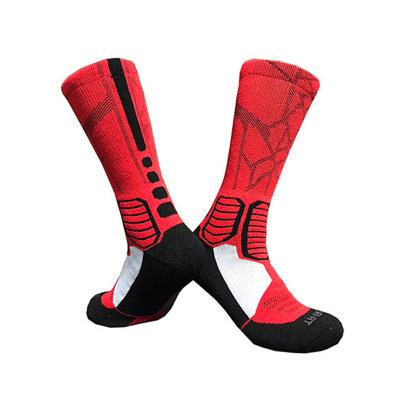 China 2021 Breathable New Design Hot Selling Terry Breathable Fitted Cotton Elite Sports Basketball Socks Best For Men for sale