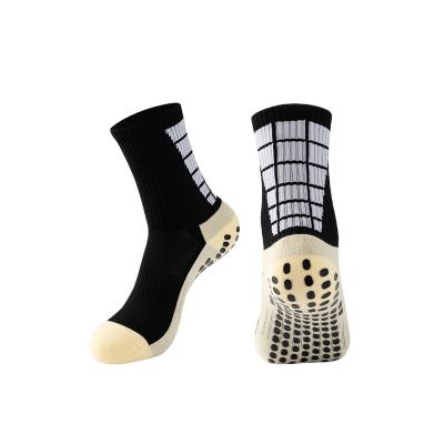 China Wholesale Breathable Soccer Grip Knocks Logo Mens Sports Crew Socks New Sports Anti Slip Football Socks Custom Elite 00% Cotton Nylon Crew Socks for sale