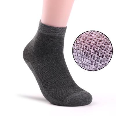 China Wholesale custom logo men cotton mesh crew hot sale business breathable socks QUICK DRY non slip high quality breathable cheap socks for sale