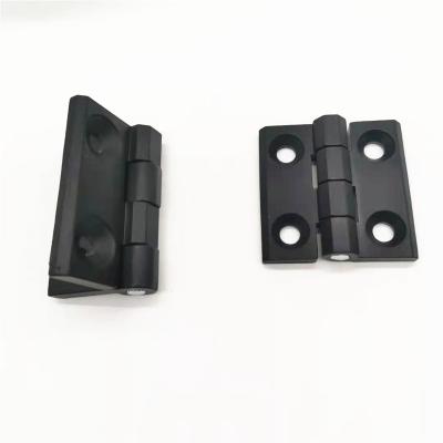 China Modern Black Zinc Alloy Industrial Folding Cabinet Electric Door Hinge 40*40MM for sale