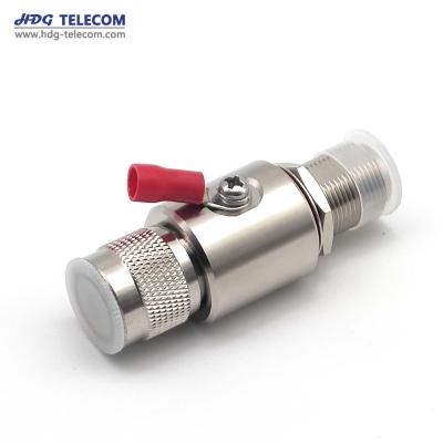 China N DC-3G N Lightning Arrester Male To Female Coaxial RF Lightning Surge Arrester for sale