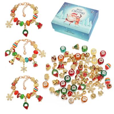 China DIY Accessories 63PCS Kids Baby Ornaments Advent Calendar Jewelry Set Gift Box Advent Calendar for Birthday Christmas GIF for sale