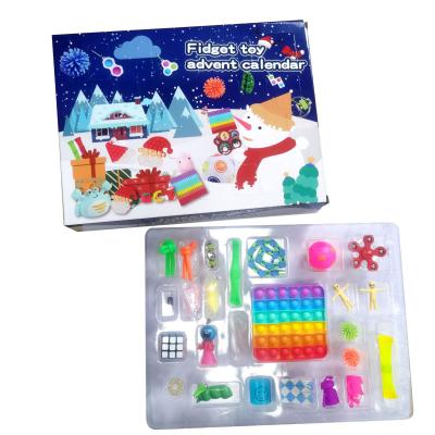 China A In Stock Custom Kids Halloween Christmas Busty Person Toy 24Pcs Set Busty Person Set Advent Calendar Bubble Fidget Toy for sale