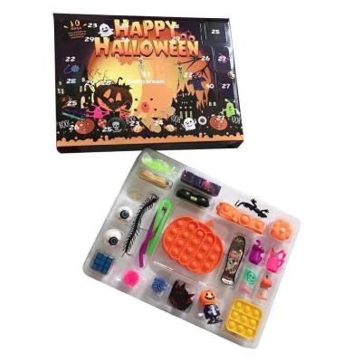 China Custom Halloween Sensory Toys ADHD Autism Christmas and Halloween Advent Calendar Stress Reliever Christmas Hot Sale Bubble Stir Advent Calendars for sale