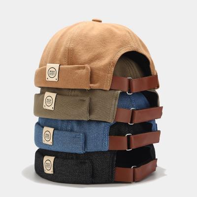 China 2021 New Fashion Men's Skull Docker Retro Sailor Cap Beanie Hats Men Women Warm Bucket Hat COMMON Brimless Dad Hats Bucket Hat for sale