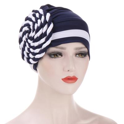 China RELIGION Trendy Side Braids Arabic Turban Hood Wrap Head Scarf Prepare To Wear Muslim Woman Hijab Inner Hijab Turbante Mujer Hijab Hat Headdress for sale