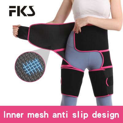 China Durable Sweat Adjustable Waist Trainer Leg Support Trimmer Belt One Piece Garment for sale