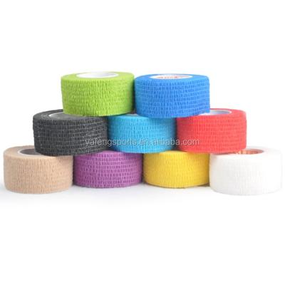 China High Quality Safty 2.5cm Hot Selling Sports Waterproof Horse Veterinary Colorful Nonwoven Elastic Cohesive Bandage Elastic Cohesive Bandage for sale