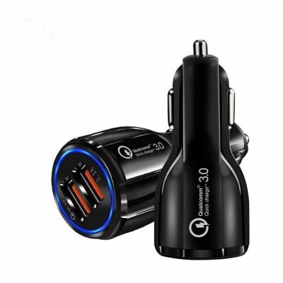 China Mobile Phone Fast Charging Dual USB Port Fast Car Charger for sale