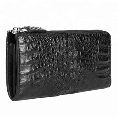 China Custom High Quality Luxury Real RFID Business Men Crocodile Wallet for sale