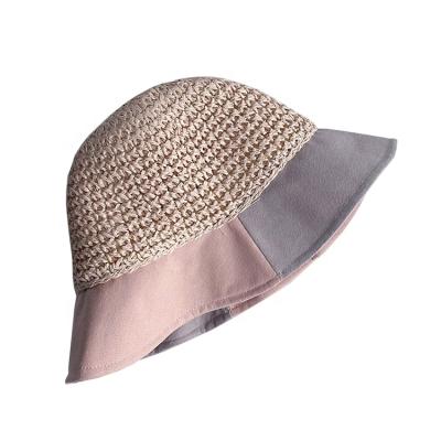 China Straw Mingway Hot Selling Straw Mingway Fashion Kids Multicolor Summer Cute Straw Hats Outdoor Beach Straw Children Hat for sale