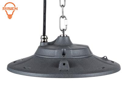 China Warehouse DLC 180lm W SMD 150 200 250 300 Watt 347v Dome Black UFO LED High Bay Light Fixture for sale