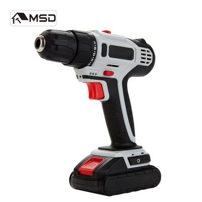 China New MSD 16V Lithium Ion Drill Power Tools Cordless Lithium Battery Unrated Double Speed ​​Drill for sale