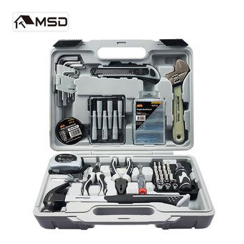 China Household Repair Tools Professional MSD Household Repairing Tool Kit 50Pcs With Plastic Case for sale