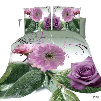 China 3D Printed Disposable Bedding Set Rotary Scatter Printed Bedding Sets Luxury Duvet Cover 4PCS Set for sale