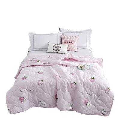 China Plain Nantong Home Textile Factory Wholesale Ultrasonic Microfiber Comforter Bedspread Set for sale