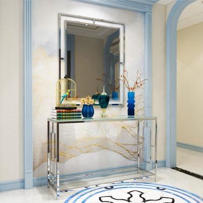 China Industrail New Collection Stainless Steel Mirror Bedroom Furniture Home Furniture Simple Modern Wedding Mirror Bathroom Furniture for sale