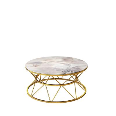 China Modern Creative Glass Countertop Coffee Table Modern Small Living Room Luxury Marble Coffee Table for sale