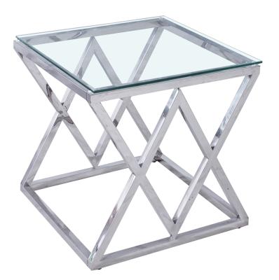 China Modern home unique modern living room coffee table stainless style coffee table factory for sale