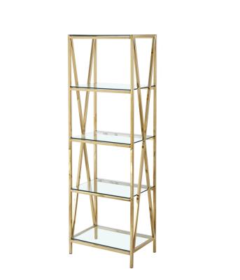 China European Wholesale Bookshelf Storage European OEM Style Iron Joker Golden Shelf for sale