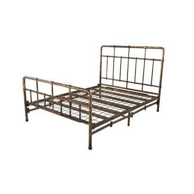 China Luxury Modern Bedroom Furniture OEM King Beds Iron Double Bed Design for sale