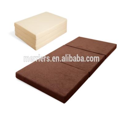 China Comfortable 3 section / 3 fold topper mattress /three fold mattress for sale