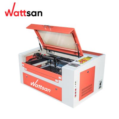 China Laser Engraving Wattsan CL 6040ST 60w 80w CO2 Laser Engraving Machine With Double Worktables for sale