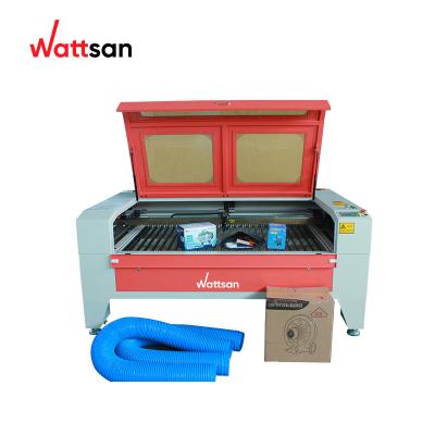 China Wattsan LT 80W 100W 130W Water Cooled 1610 Fabric/Glass/Wood/Granite CO2 Laser Stone Engraving Machines for sale