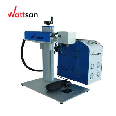 China Laser marking Wattsan factory direct supply 20w 30w 50w fiber laser marking machines for metal materials for sale