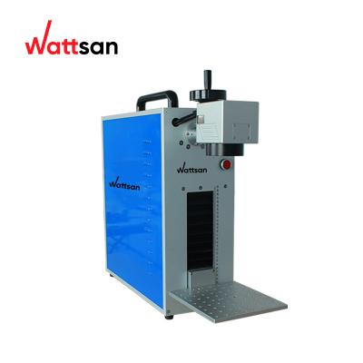 China Laser Marking WATTSAN 20W 30W Mini Metal Desktop Fiber Laser/Fiber Laser Marking Machine Engraving Machine for sale