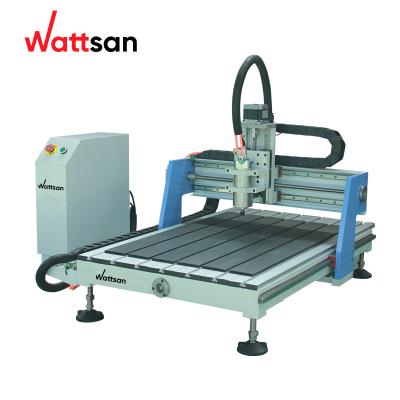 China Building material stores Wattsan mini 1.5kw 2.2kw mini desktop 0609 cnc table router machine for sale for sale