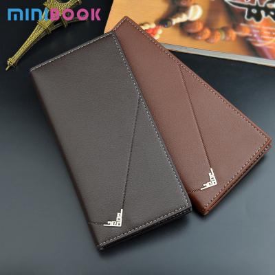 China Multifunctional Vintage Minibook Wallet Phone Ladies Wallet Card Holder PU Leather Women Long for sale