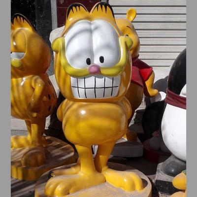 China Fiberglass Life Size Cartoon Statue Resin Animal Garfield Sculpture Special Offer Home Decoration Customized From Europe Factory For Sale for sale