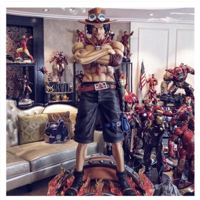 China Life Size Japanese Anime Figure Portgas D Ace ONE PIECE Statue from Europe for home decor collectible and display for sale for sale