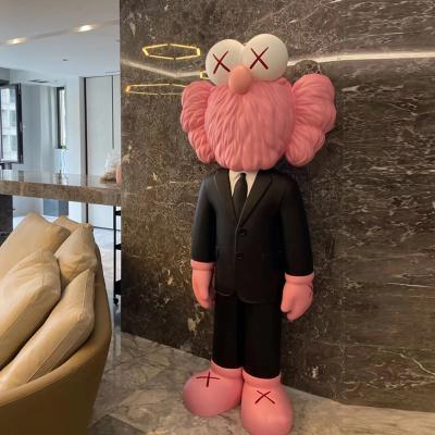 China Europe Factory Custom Violent Big Bear Doll Sculpture Sesame Street Hotel Mall Living Room Floor Decorations For Sale for sale