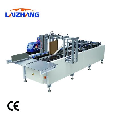 China Semi automatic factory Tangshan laizhang bag tube gluer paper bag making machine for sale