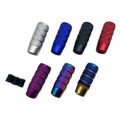 China Universal Aluminum Alloy 95mm Knurled Lever Knob Aluminum Knurled Knob Manual Transmission Clutch Gear Shift Knob for sale