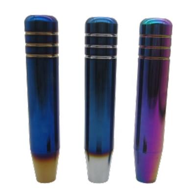 China Aluminum Alloy 18cm Extended Blue Aluminum Gear Shift Knob Style Shift Lever Hot Selling Head For Universal Car for sale