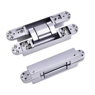 China New 180 Degree Door Hinge 3d Modern Heavy Duty Adjustable Invisible Wooden Door Hinge Cross Concealed Door Hinge for sale