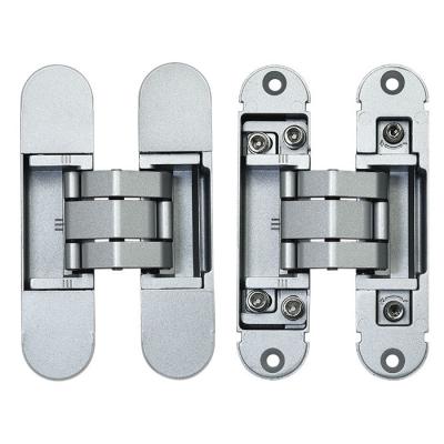 China Modern Hot Selling European Standard Recessed Hinge Aluminum Alloy Door 2 Way Concealed Hinge for sale