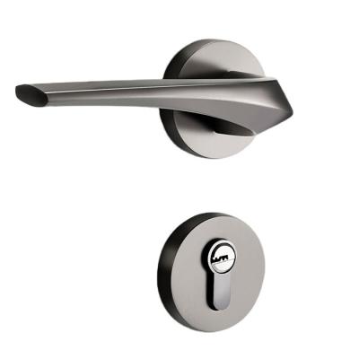 China Bedroom Modern Nordic Indoor Silent Door Lock Magnetic Door Split Door Set For Home Use for sale