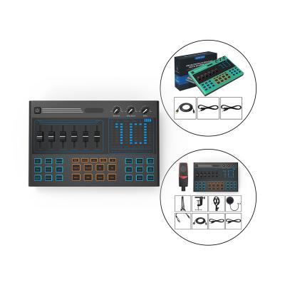 China 18 Kinds (Box ODM)K Live Umlaut OTG Play Song Multi-Effects Song Recording Mixer Audio Sound Card for sale