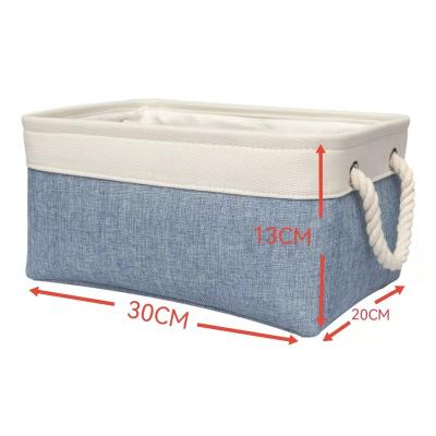 China Viable Handmade Foldable Toy Organizers Boxes Toy Storage Organizer Box Kids Cloth and Basket Book Clothes Storage Boxes and Bins for sale