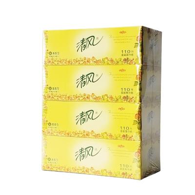 China Boxed Ready Stock Rectangular Facial Tissue High Standard Boxes Boxed Facial Tissue 206*195 Mm Facial Tissue for sale