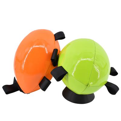 China Amazon Pet Sustainable Hot Selling Rugby Ball With Binding Tags For Dogs for sale