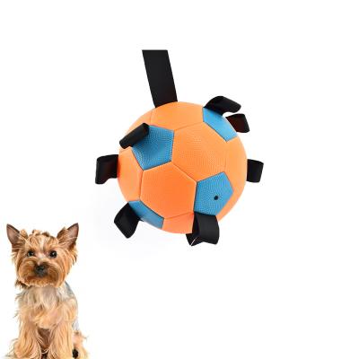 China Amazon Pet Sustainable Hot Selling Soccer Ball With Bind Tags for sale