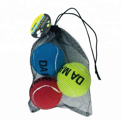 China High quality rubber & wool felt GRAVIM Non-inflatable tennis ball large size 4 inch three pieces per bag for sale