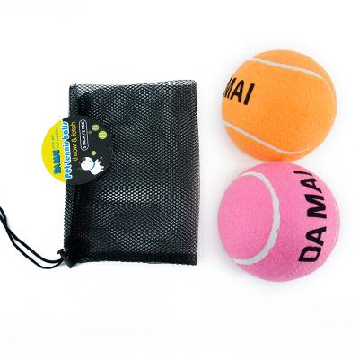 China Pet Toy 3 Inch Large Size Non-Inflatable Pet Tennis Ball Toy for sale