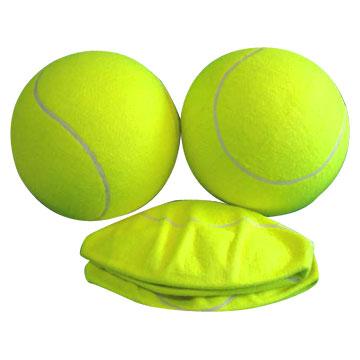 China 5-9.5 inch large custom toys or promotion printing inflatable tennis balls for dog player for sale