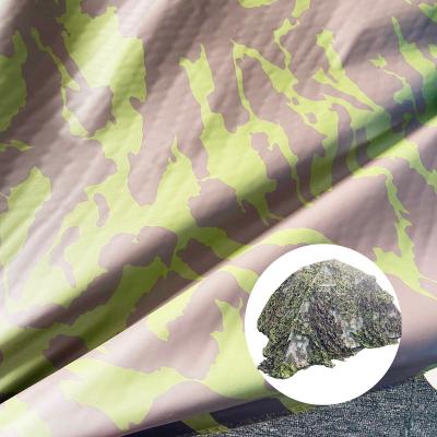 China 100% Nylon Camouflage Net Fabric Tear-Resistant IRR Shielding 2 Sides PU Coating for sale